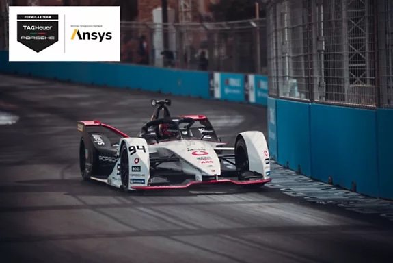 TAG Heuer Porsche Formula E Team and Ansys Power Up 99X Electric Race Car to Capture Historic Formula E Race Win